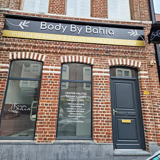 devanture de l'institut Body by Bahia à Lille